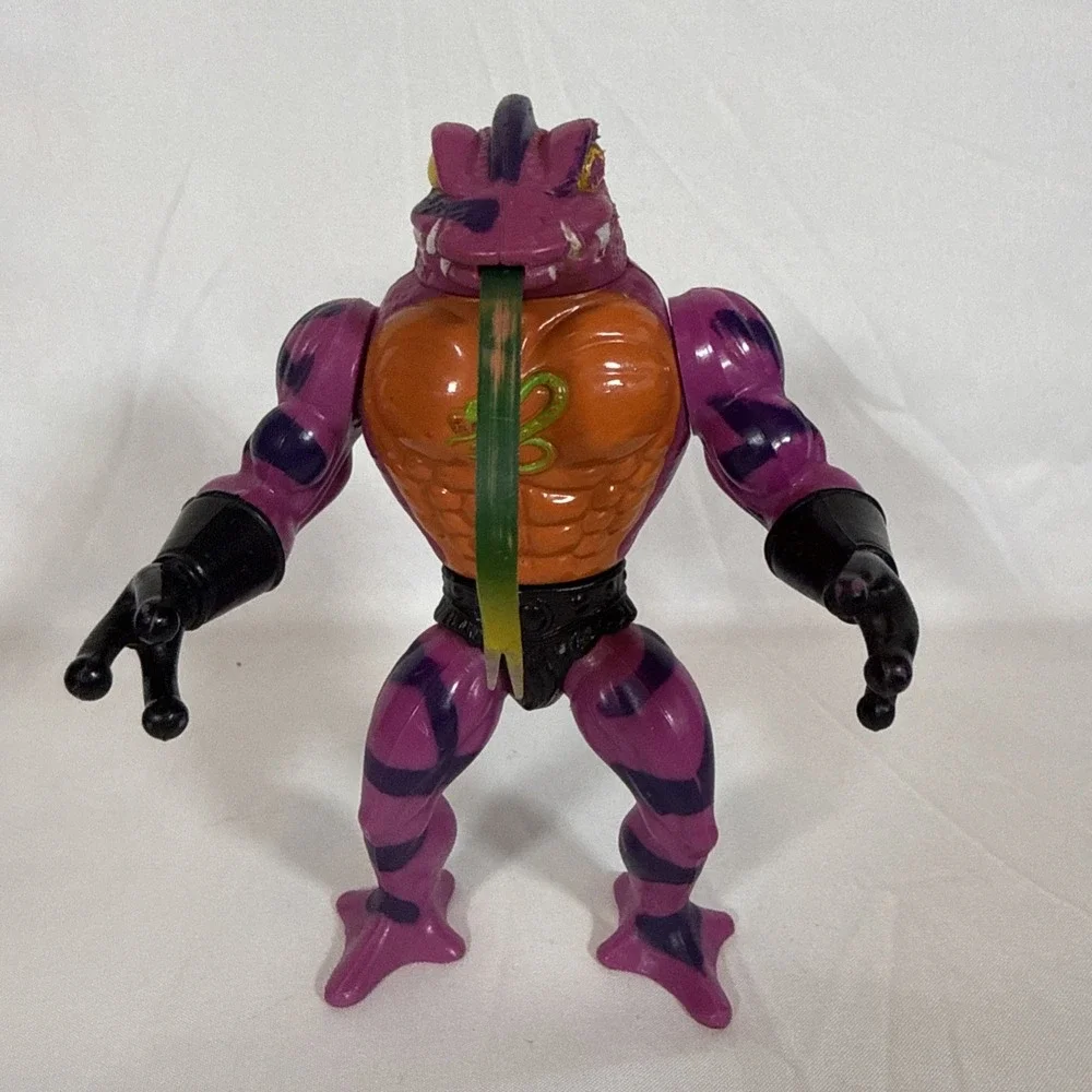 Vintage Mattel MOTU Tung Lashor Action Figure Snake Men Masters of the Universe